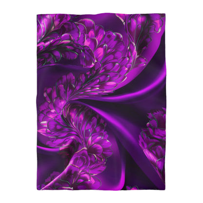 Purple Silk, Microfiber Duvet Cover