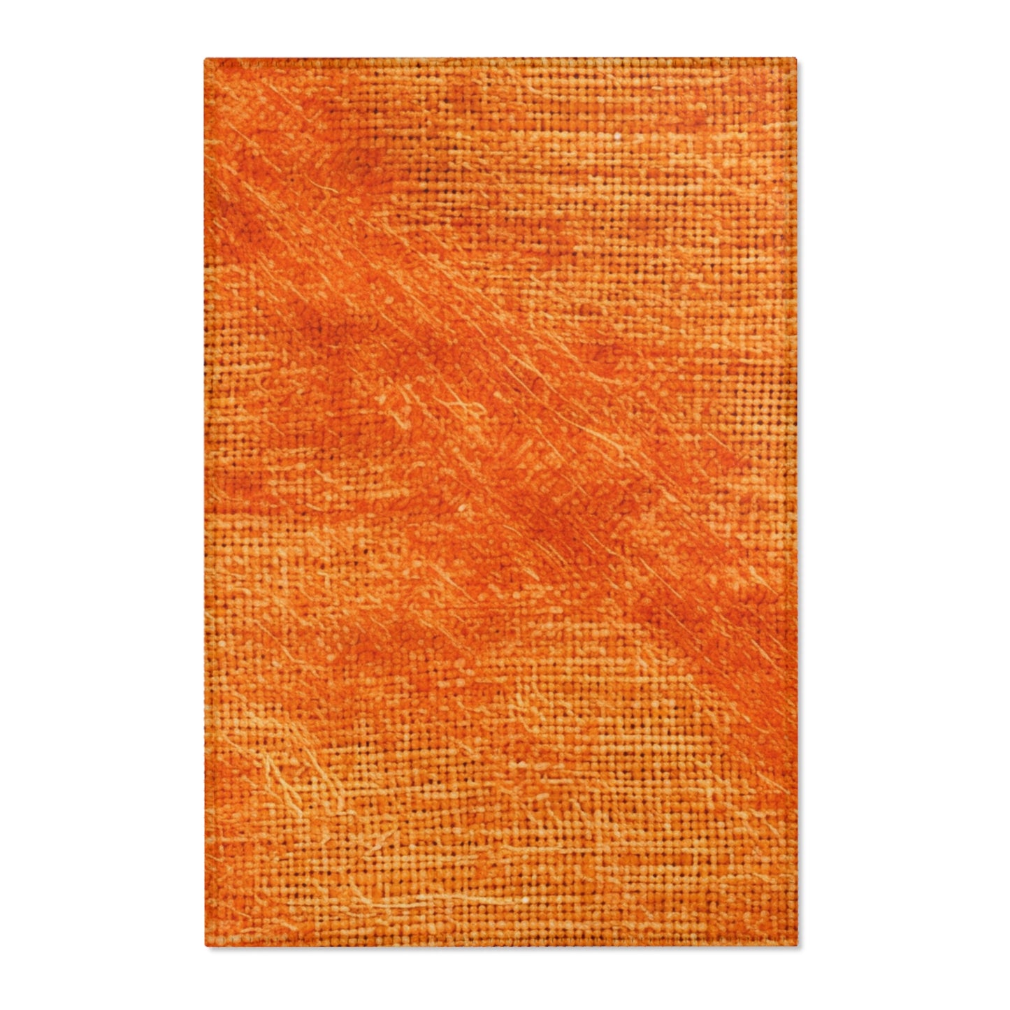 Burnt Orange/Rust: Denim-Inspired Autumn Fall Color Fabric - Area Rugs