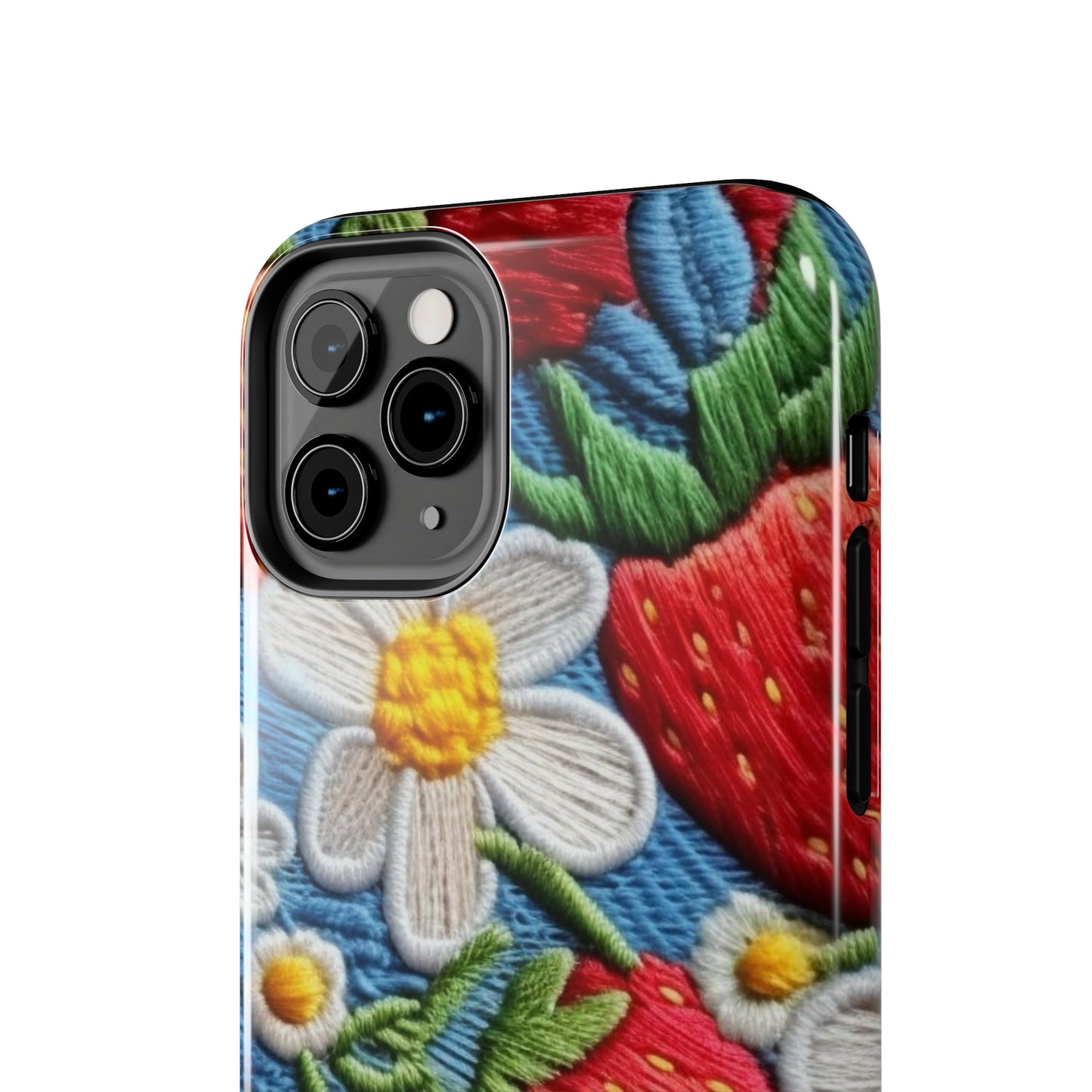 Orchard Berries: Juicy Sweetness from Nature's Garden - Fresh Strawberry Elegance - Tough Phone Cases