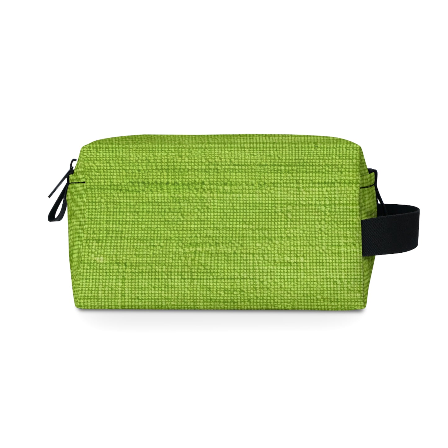 Lush Grass Neon Green: Denim-Inspired, Springtime Fabric Style - Toiletry Bag