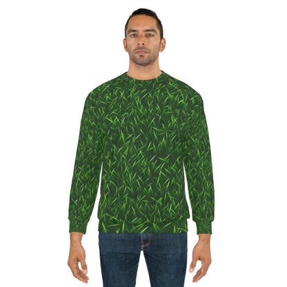 Touch Grass Indoor Style Outdoor Green Césped artificial - Sudadera unisex (AOP) 