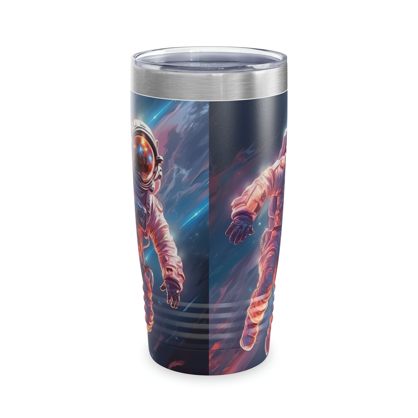 Astronaut Outer Space - Galaxy Starfield - Ringneck Tumbler, 20oz