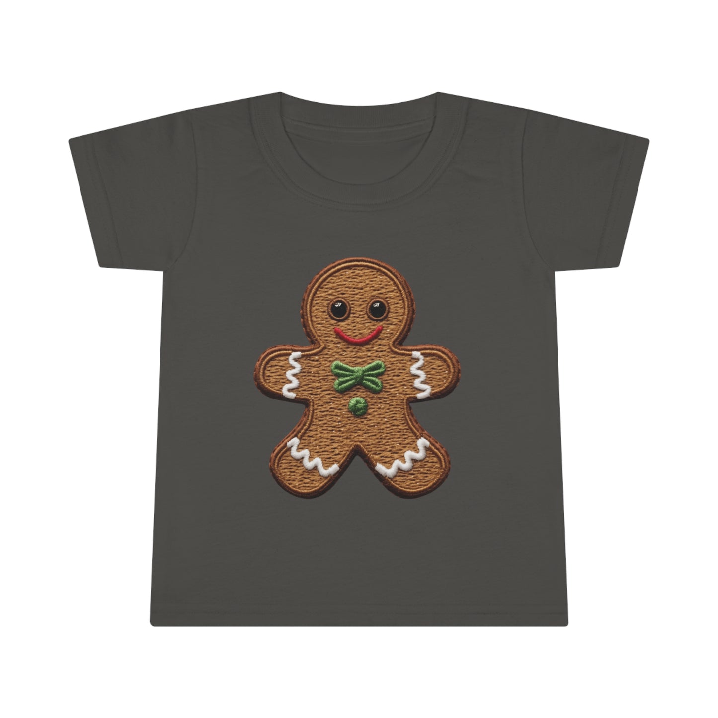 Chenille Gingerbread Cookie: Christmas Festive Delight Design - Toddler T-shirt