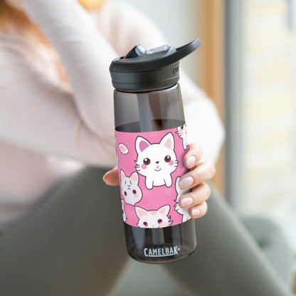 Cartoon Anime Kitten, Cat, Kitty - Cute and Colorful - CamelBak Eddy®  Water Bottle, 20oz\25oz