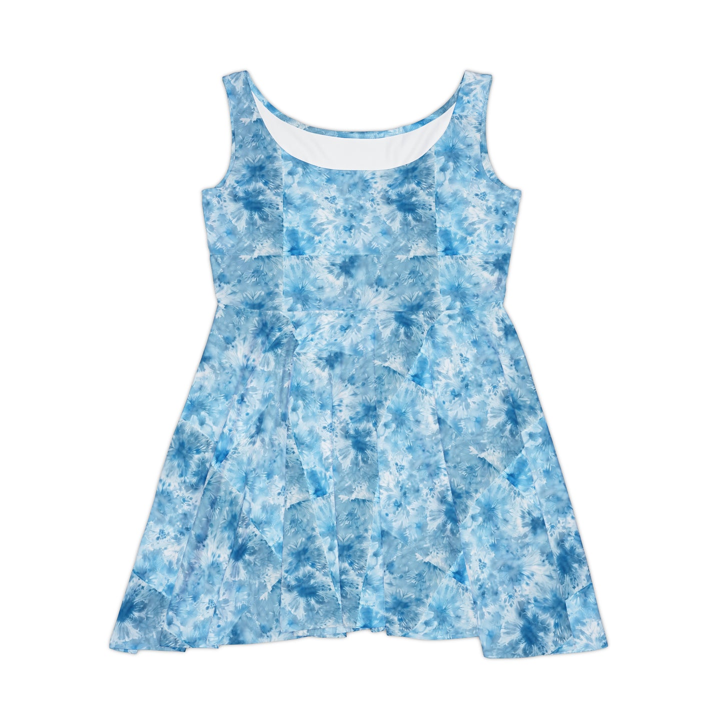 Womens Sleeveless Tie Dye Dress - Women's Skater Dress (AOP)