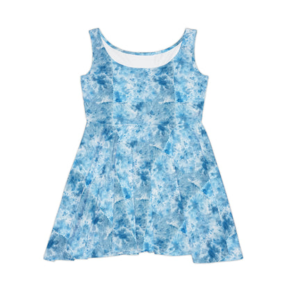 Womens Sleeveless Tie Dye Dress - Women's Skater Dress (AOP)