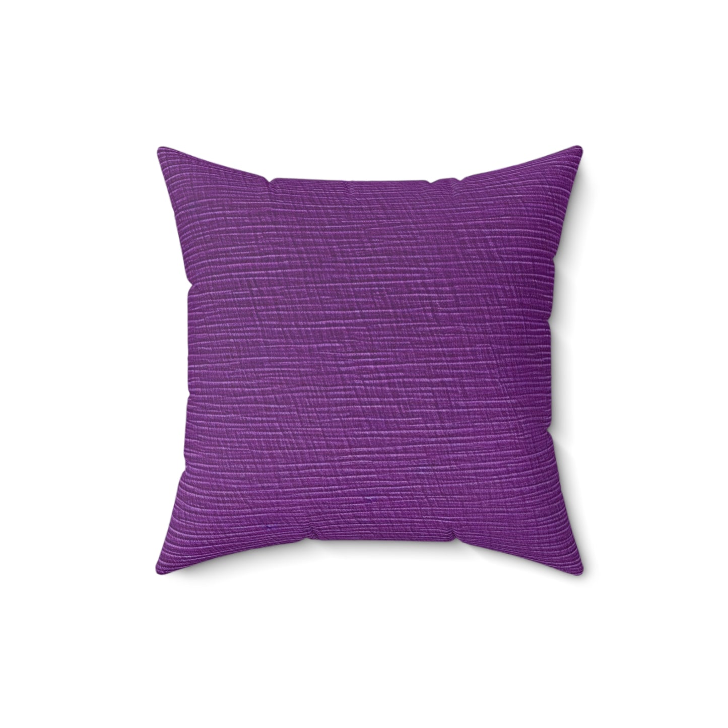 Violet/Plum/Purple: Denim-Inspired Luxurious Fabric - Spun Polyester Square Pillow