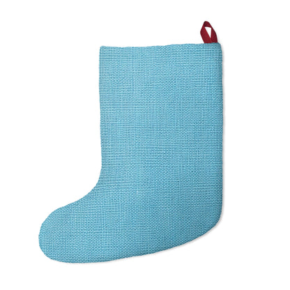 Bright Aqua Teal: Denim-Inspired Refreshing Blue Summer Fabric - Christmas Stockings