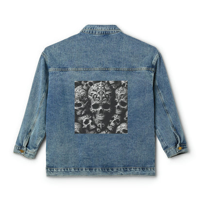 Skull, Graphic Gift, Women's Denim Jacket