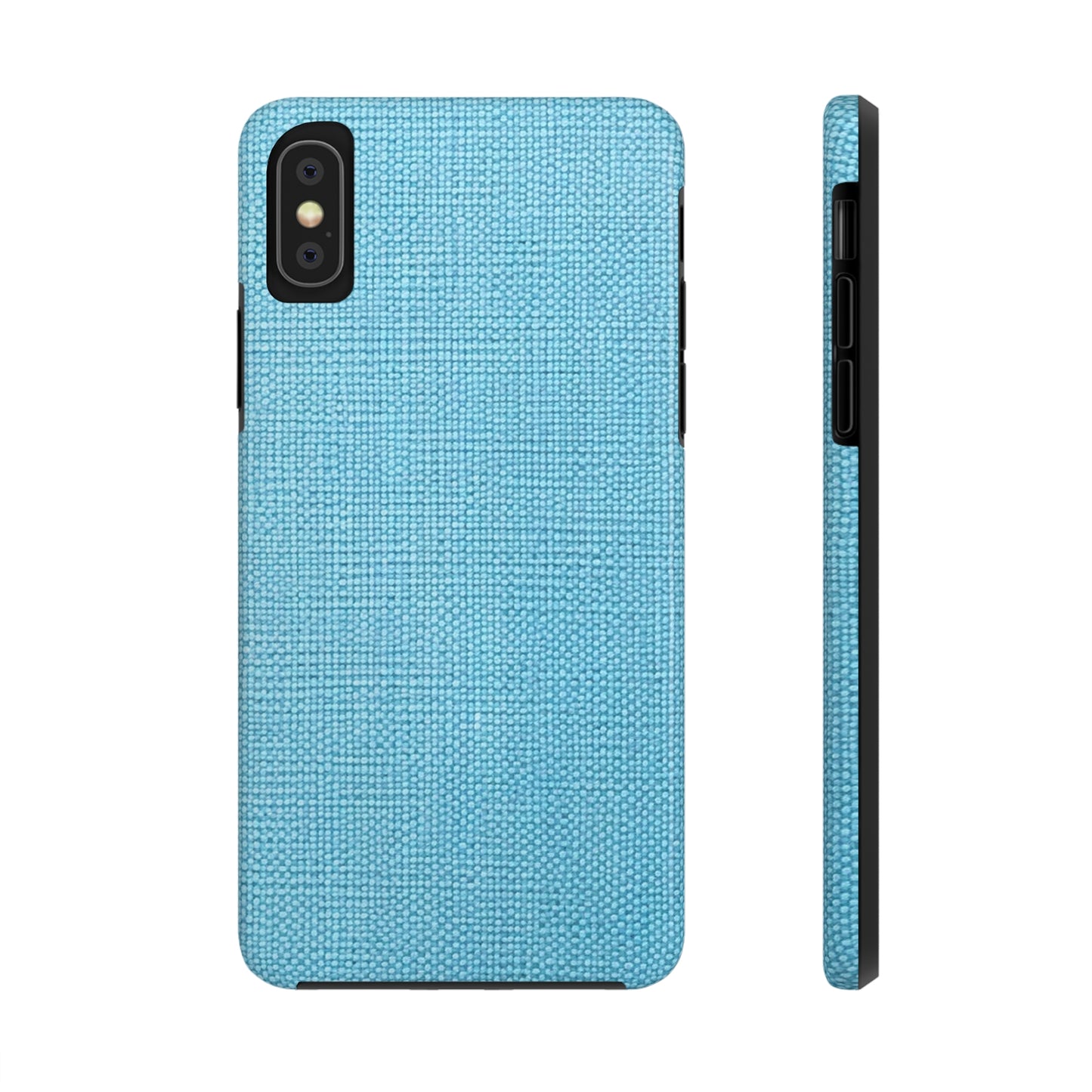 Bright Aqua Teal: Denim-Inspired Refreshing Blue Summer Fabric - Tough Phone Cases