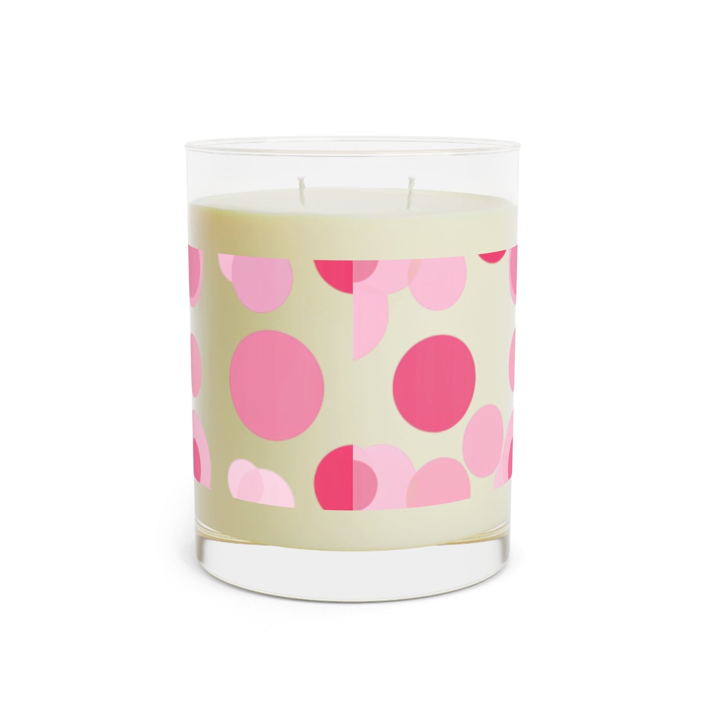 Dot Glass Pink Scented Candle - Full Glass, 11oz