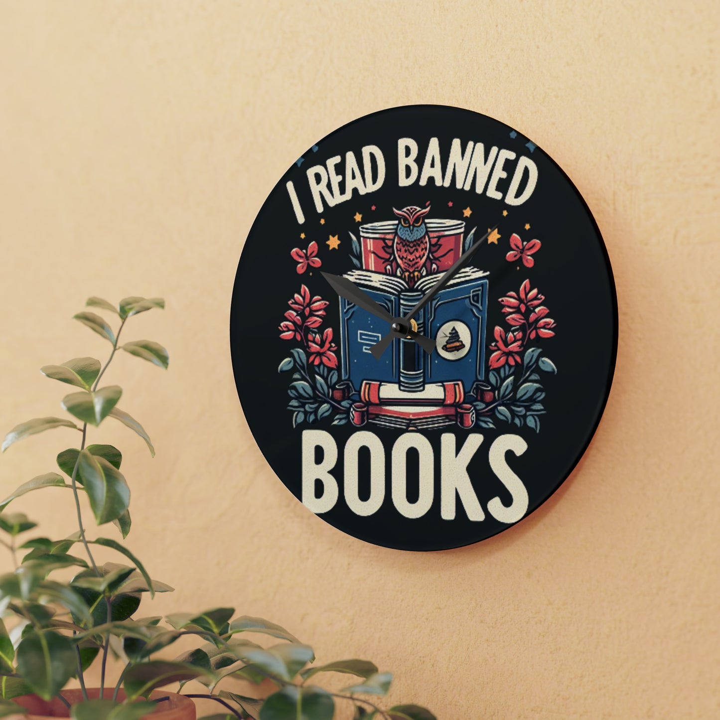 Banned Books - Acrylic Wall Clock