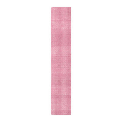 Pastel Rose Pink: Denim-Inspired, Refreshing Fabric Design - Table Runner (Cotton, Poly)