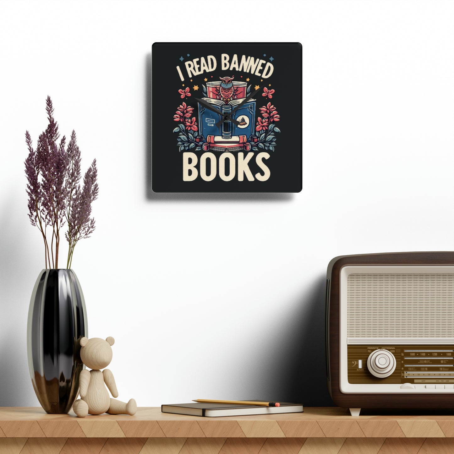 Banned Books - Acrylic Wall Clock