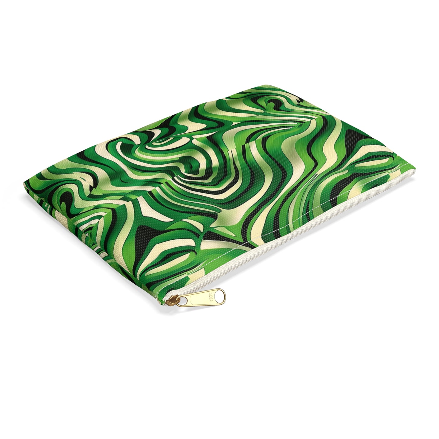 Disco Zebra Green - Accessory Pouch