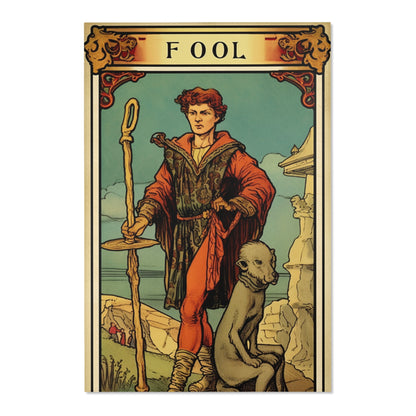 Mystical Tarot - Artistic Depiction of The Fool Card - Area Rugs