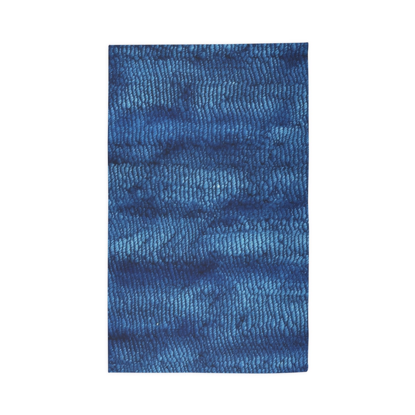 Blue Spectrum: Denim-Inspired Fabric Light to Dark - Dobby Rug