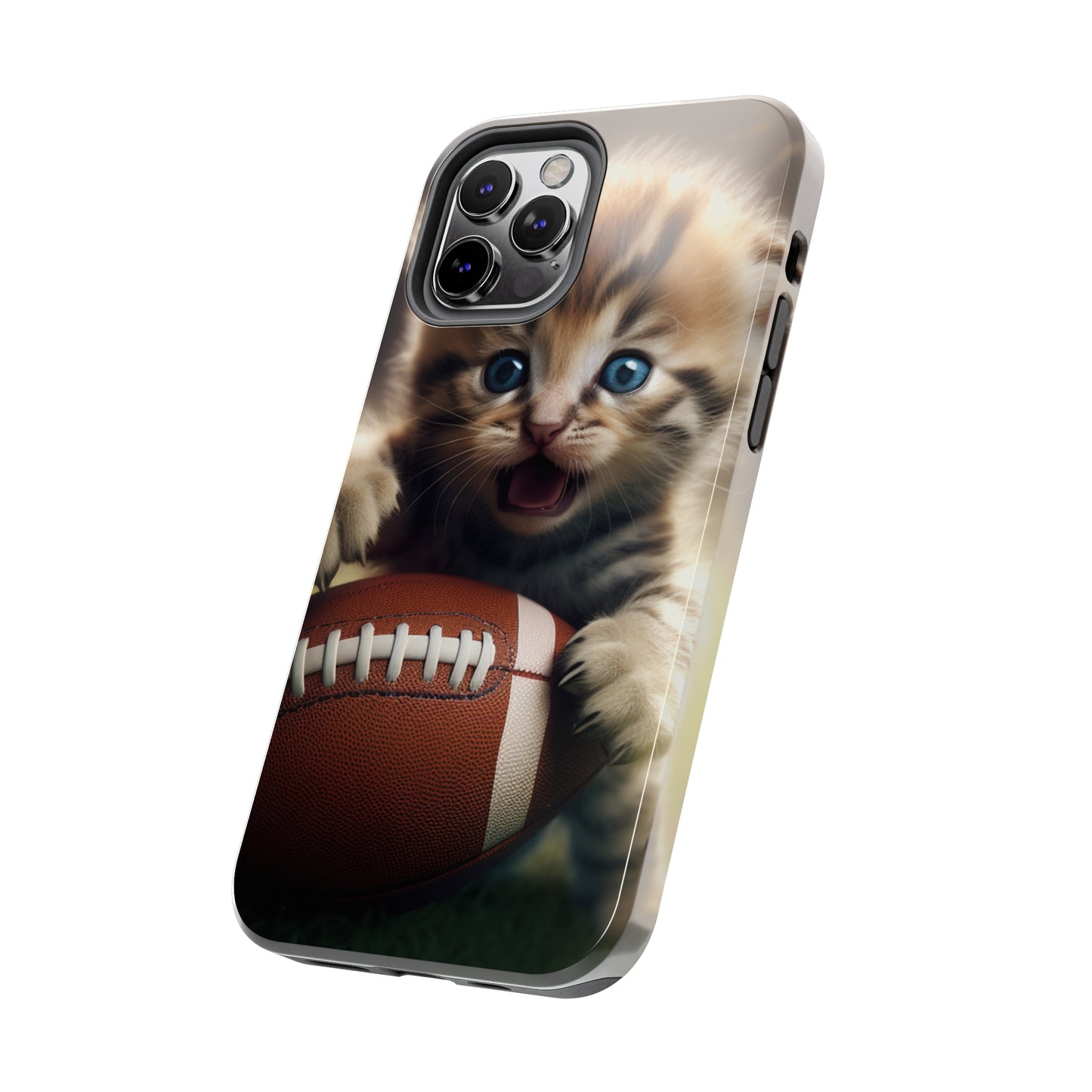 Football Kitten Touchdown: el juego deportivo ganador de Tabby - Estuches resistentes para teléfonos