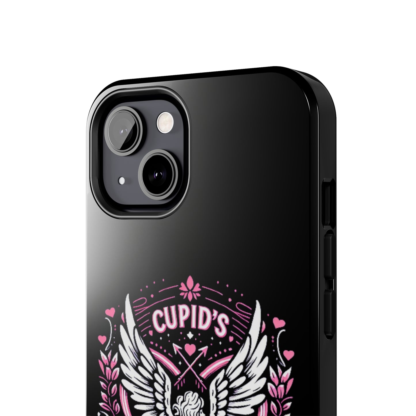 Cupidos Choice Crest con corazón y alas - Amor y romance con temática de San Valentín - Fundas resistentes para teléfonos