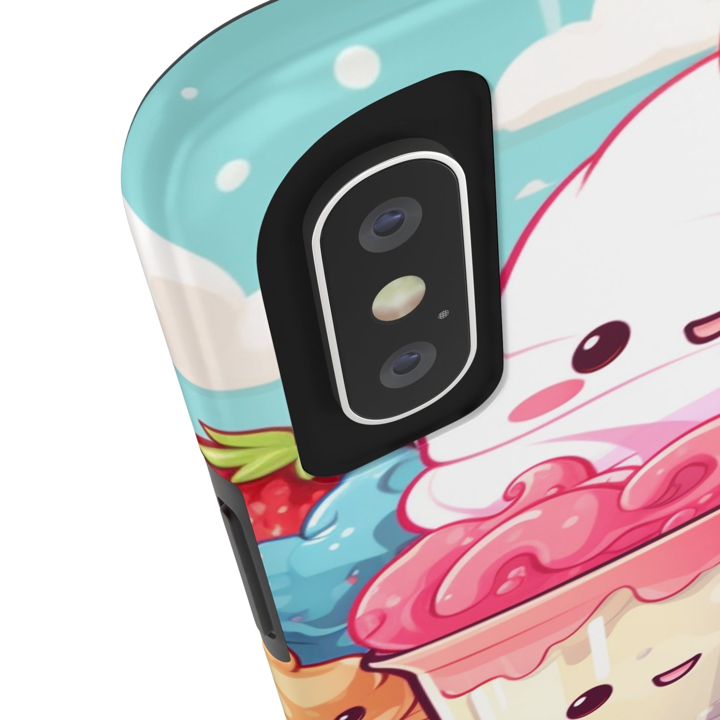 Strawberry Japan Milkshake - Kawaii Dessert Delight - Sweet Berry Anime Character - Tough Phone Cases