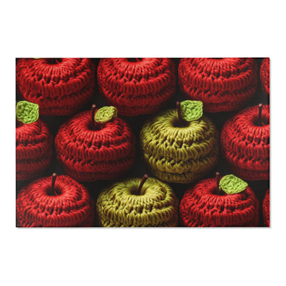 Crochet Apple Amigurumi - Grandes manzanas rojas americanas - Diseño de refrigerios de frutas saludables - Alfombras de área