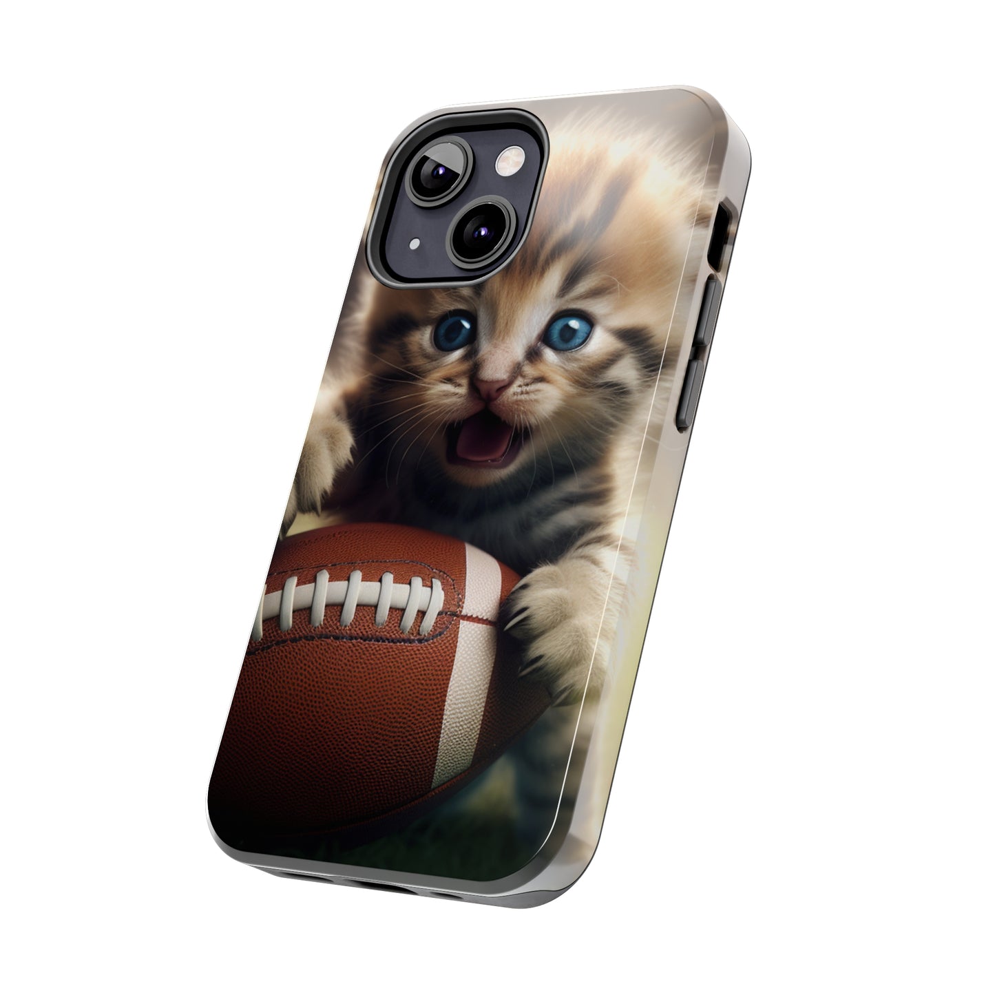 Football Kitten Touchdown: el juego deportivo ganador de Tabby - Estuches resistentes para teléfonos