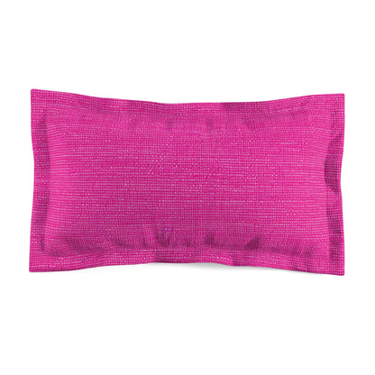 Hot Neon Pink Doll Like: Denim-Inspired, Bold & Bright Fabric - Microfiber Pillow Sham