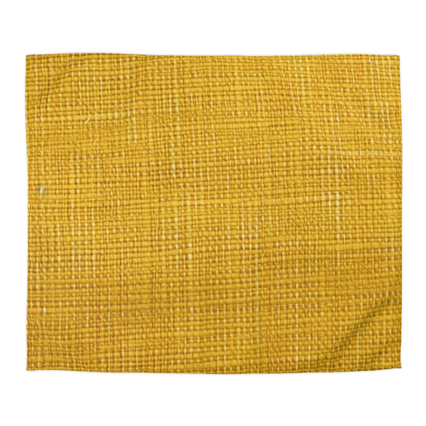 Radiant Sunny Yellow: Denim-Inspired Summer Fabric - Microfiber Duvet Cover