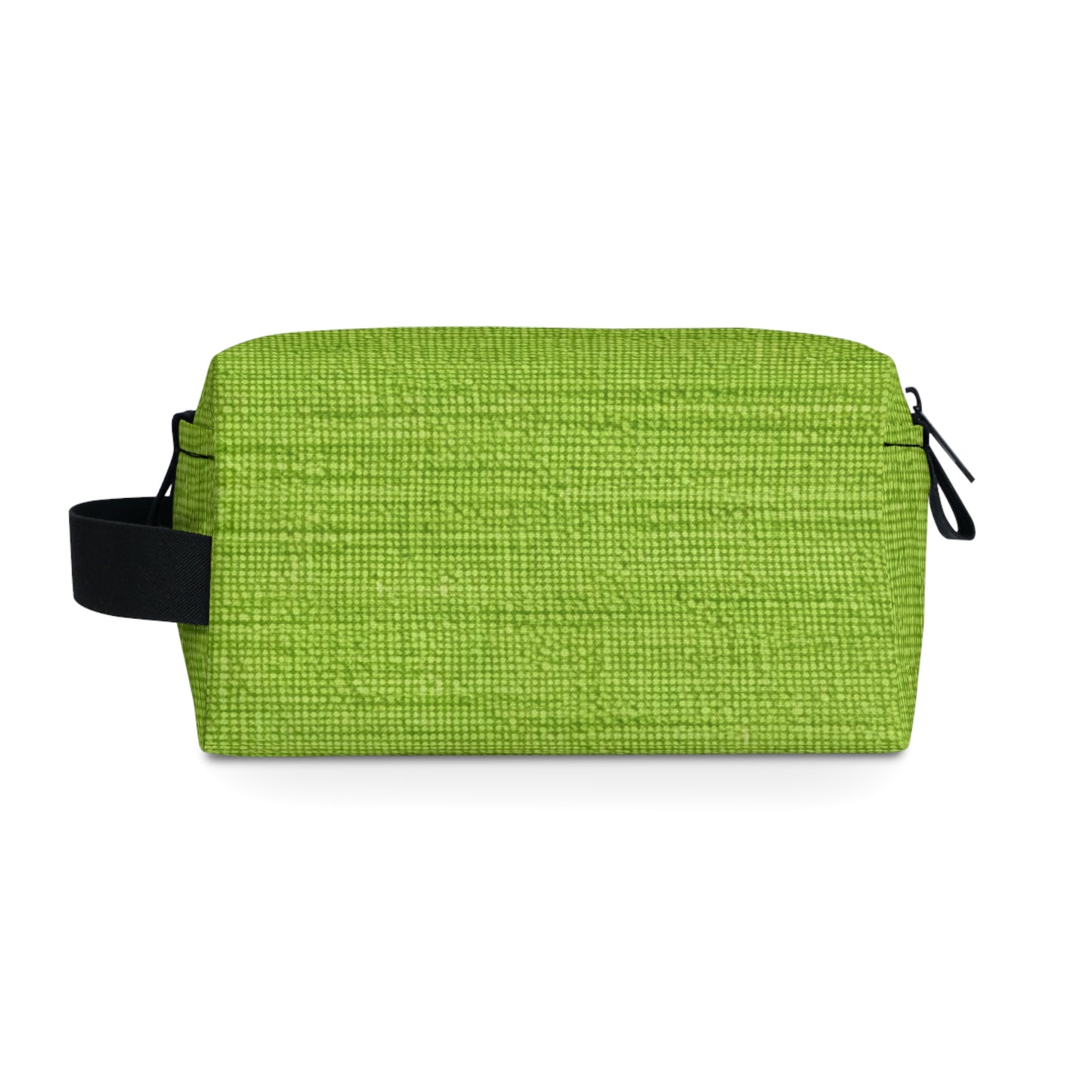 Lush Grass Neon Green: Denim-Inspired, Springtime Fabric Style - Toiletry Bag