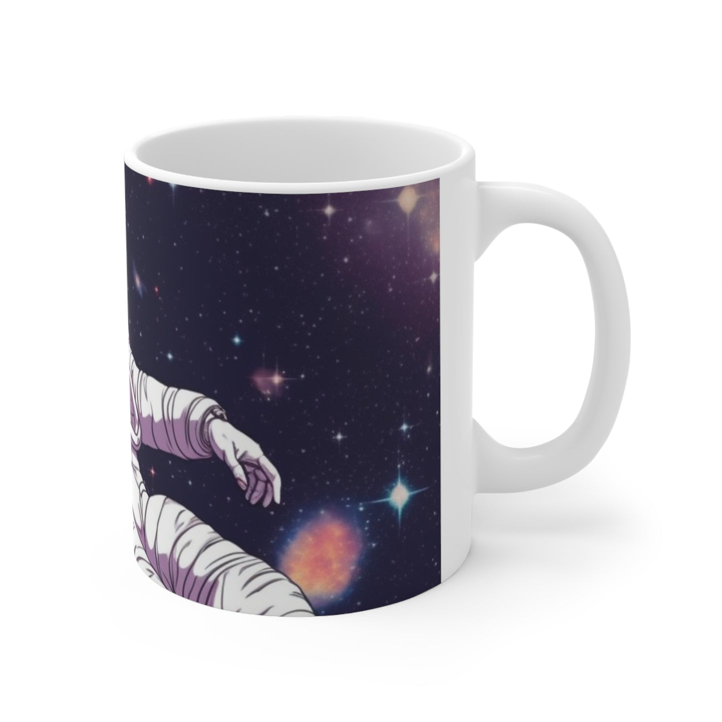 Astro Pioneer - Star-filled Galaxy Illustration - Ceramic Mug 11oz