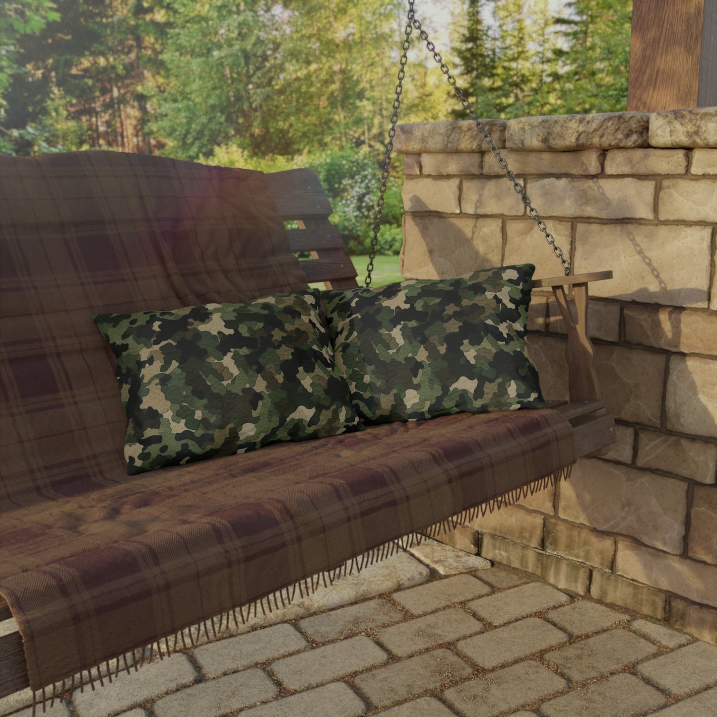 Classic Camo | Camouflage Wrap | Traditional Camo - Outdoor Pillows