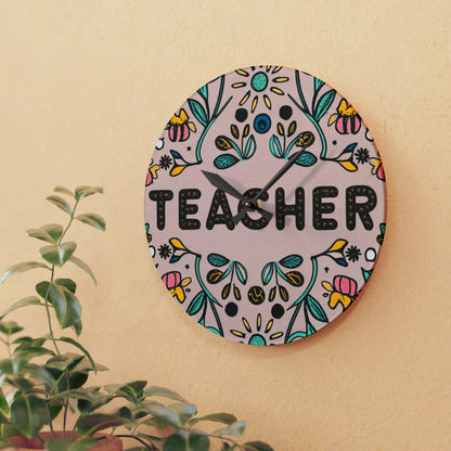 Teacher Class - Acrylic Wall Clock