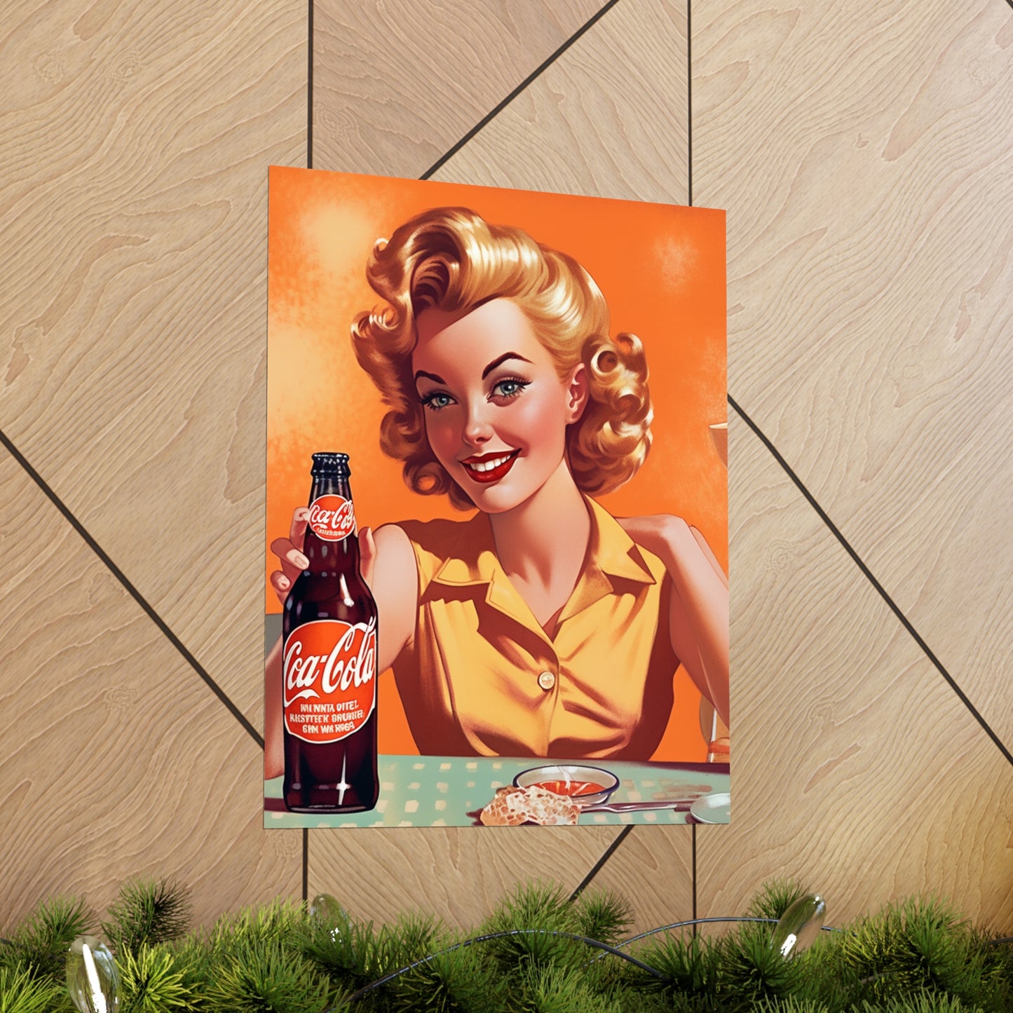 Retro Pop Art Cola Drink Style Vintage Soda Advertisement - Premium Matte Vertical Posters