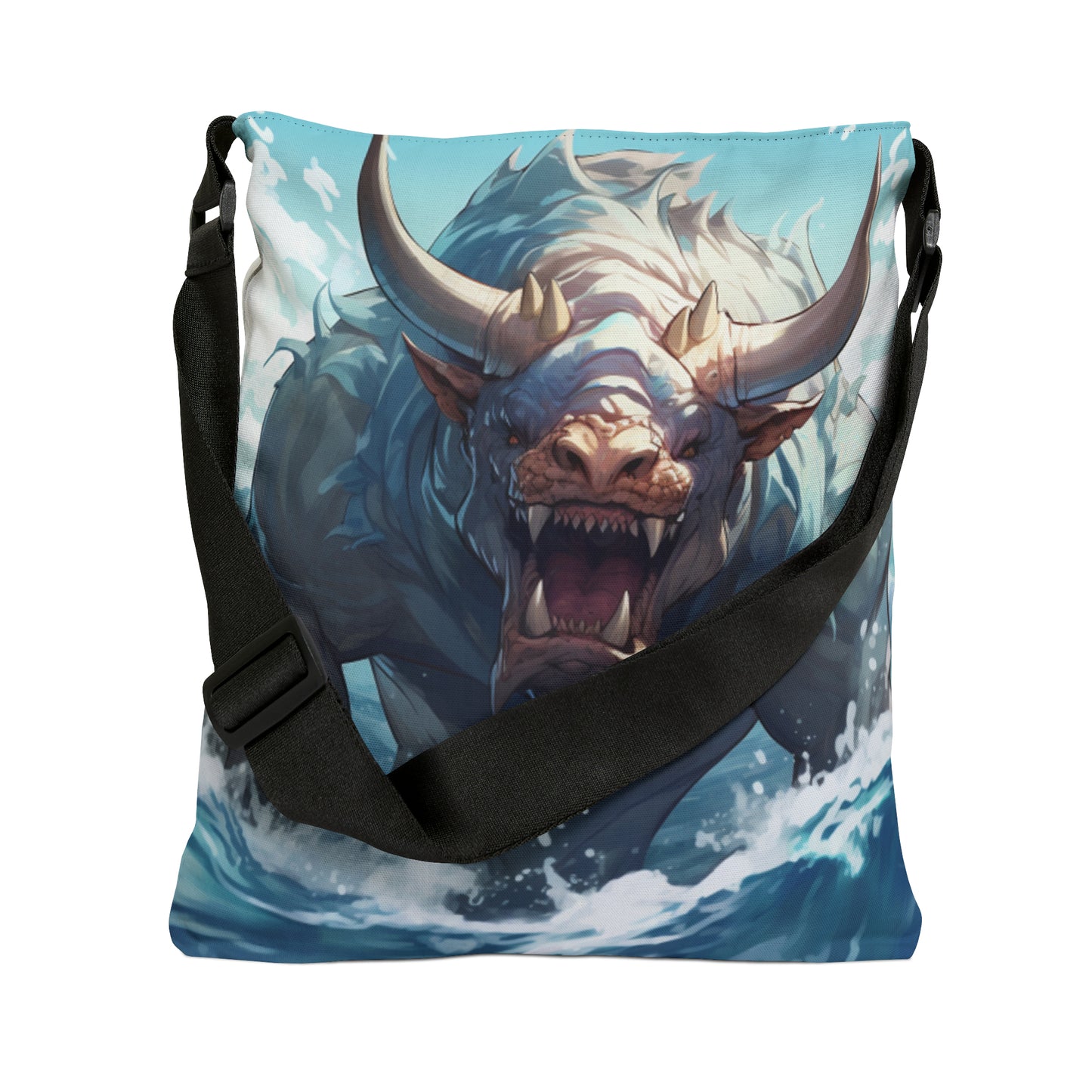 Bull Shark Fusion: Water Fantasy - Hybrid Ocean Marine Animal - Adjustable Tote Bag (AOP)