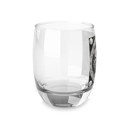 Cancer Zodiac - Whiskey Glass - High-Quality Clear Glass - Black & White Celestial Design