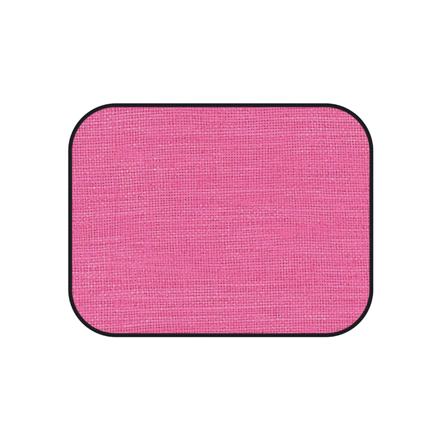 Doll-Like Pink Denim Designer Fabric Style - Car Mats (Set of 4)