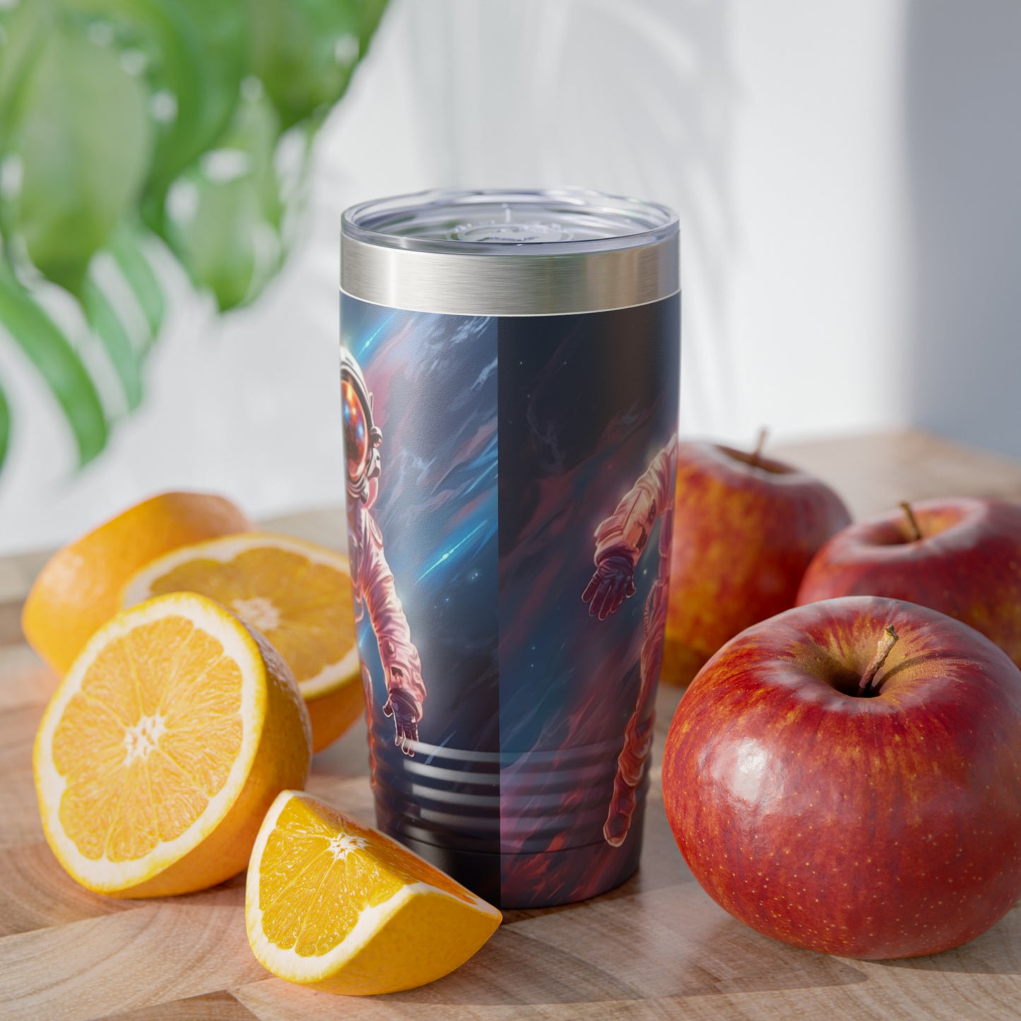 Astronaut Outer Space - Galaxy Starfield - Ringneck Tumbler, 20oz