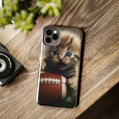 Football Kitten Touchdown: el juego deportivo ganador de Tabby - Estuches resistentes para teléfonos