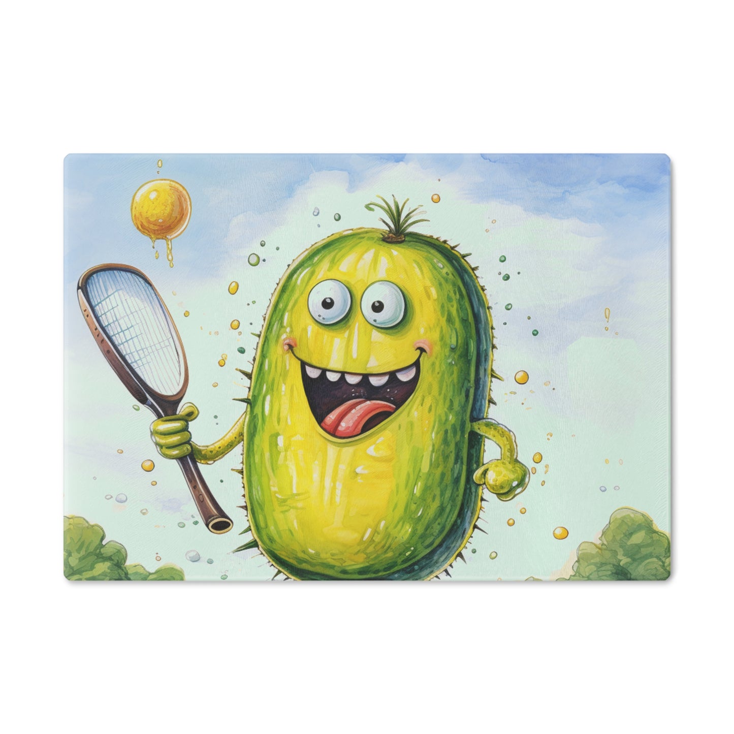 Pickleball Sport: Juego atlético de Pickle con red y paleta - Tabla de cortar 