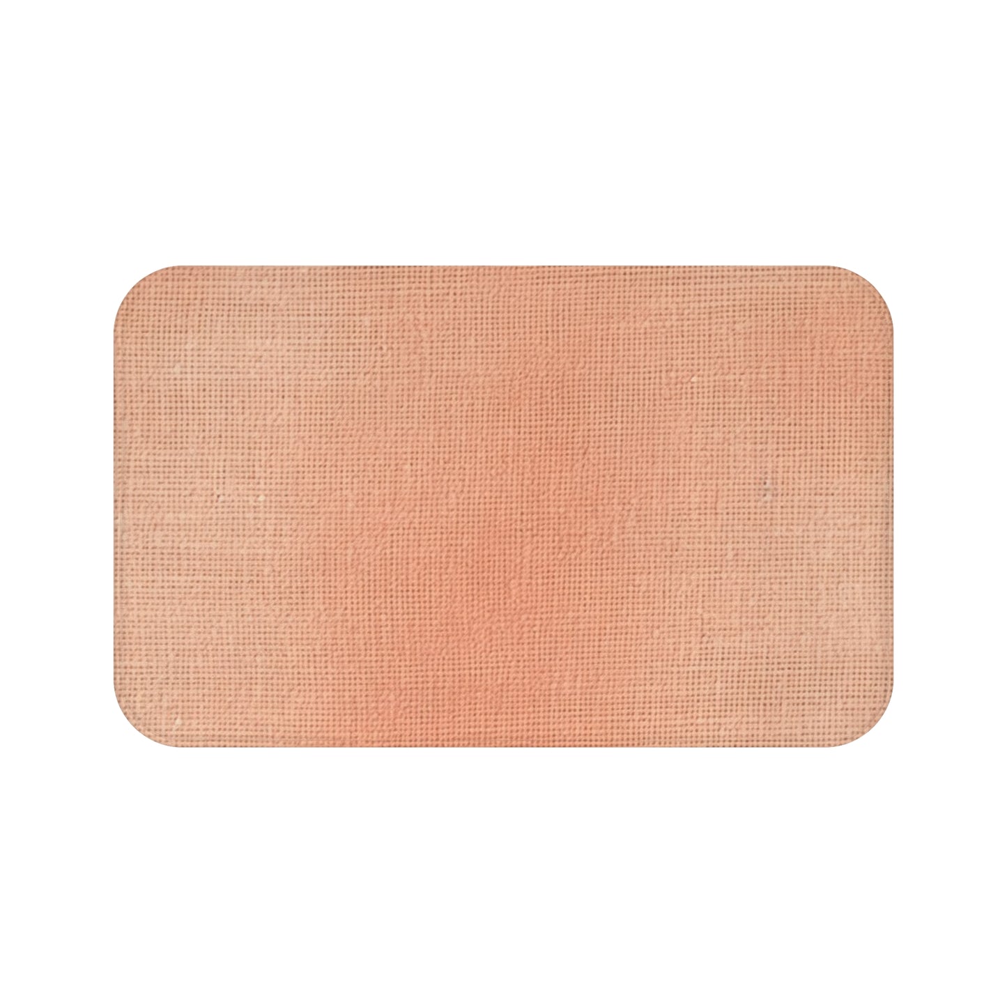 Soft Pink-Orange Peach: Denim-Inspired, Lush Fabric - Bath Mat