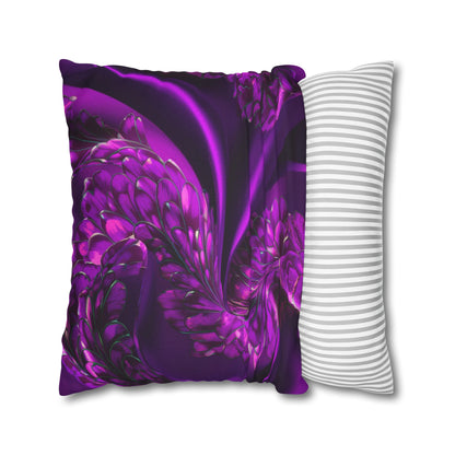 Purple Silk, Spun Polyester Square Pillowcase