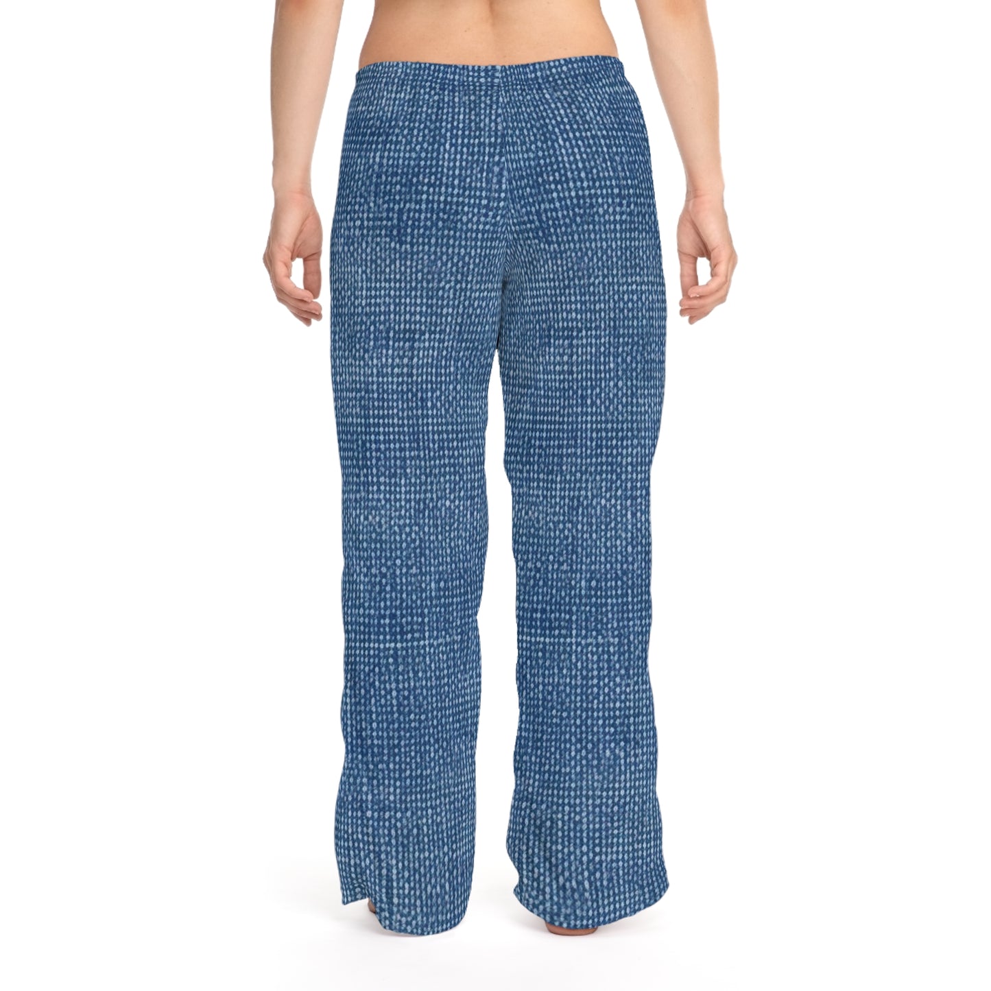 Outdoor Bass Boat Style - Denim Design Artwork - Women's Pajama Pants (AOP)