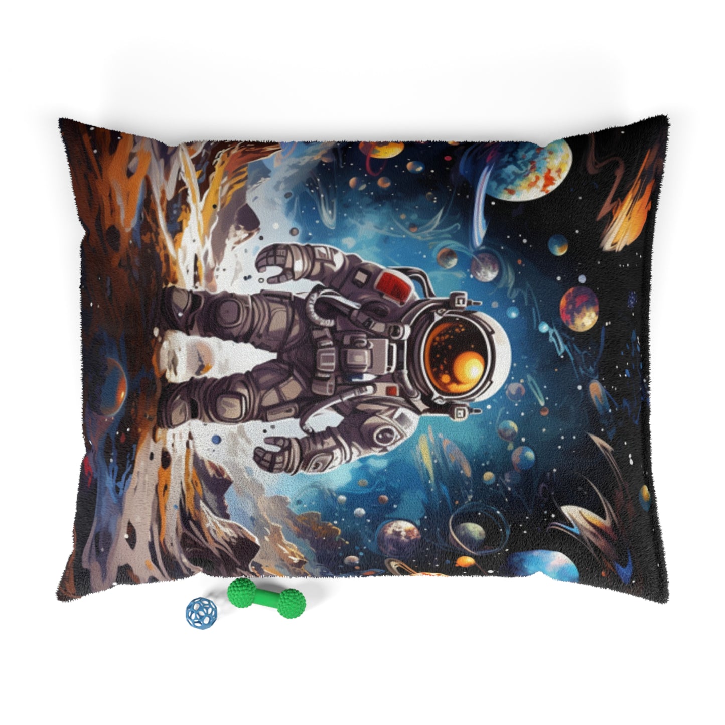 Galactic Voyage: Astronaut Journey in Celestial Star Cosmic Exploration - Dog & Pet Bed