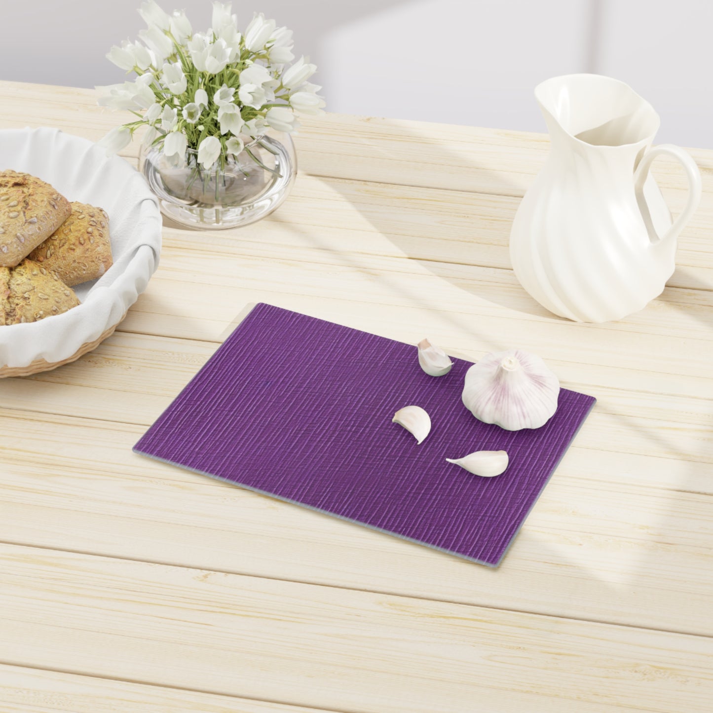 Violet/Plum/Purple: Denim-Inspired Luxurious Fabric - Cutting Board