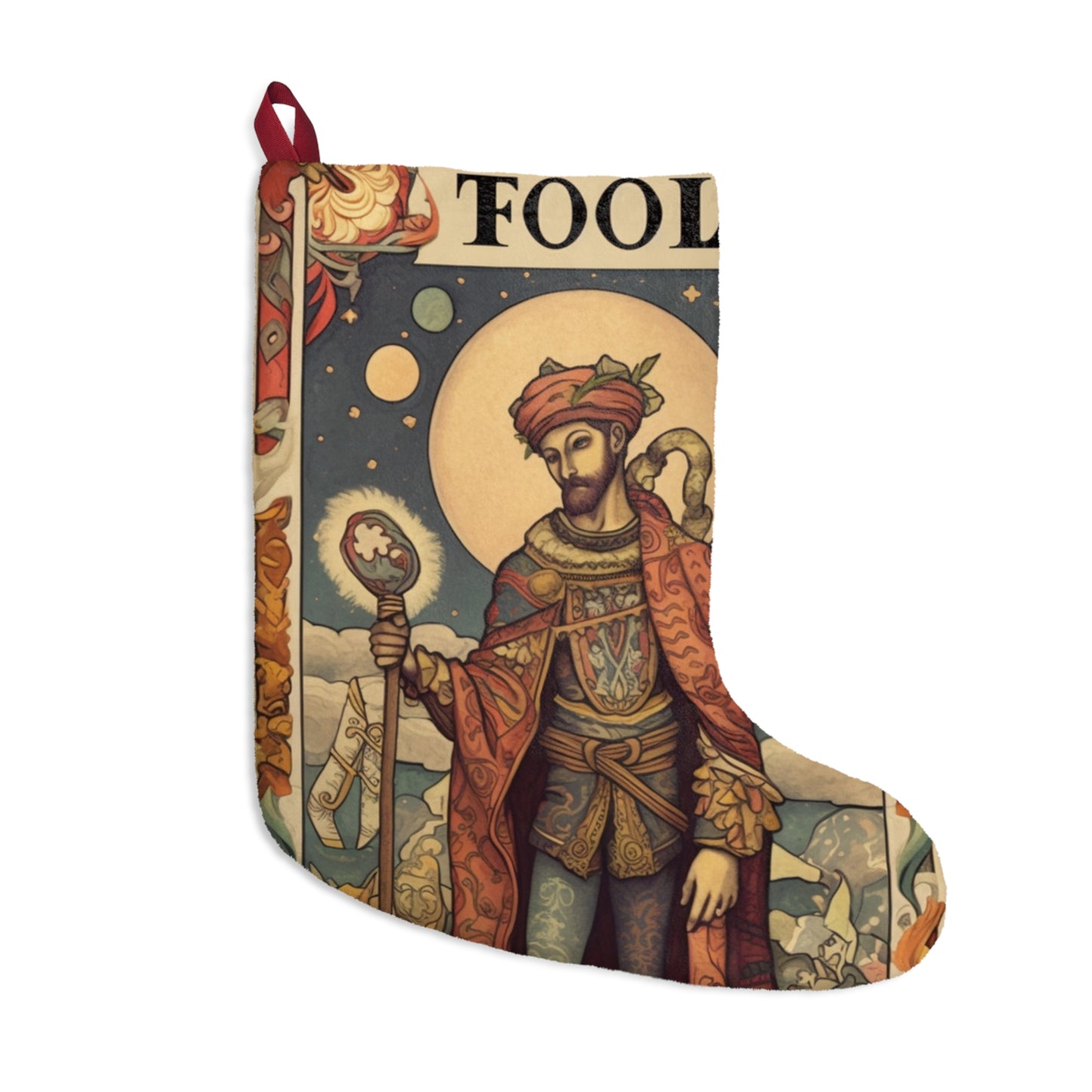 Expressive Tarot - 'The Fool' Card Artistic Reading Symbol - Christmas Stockings