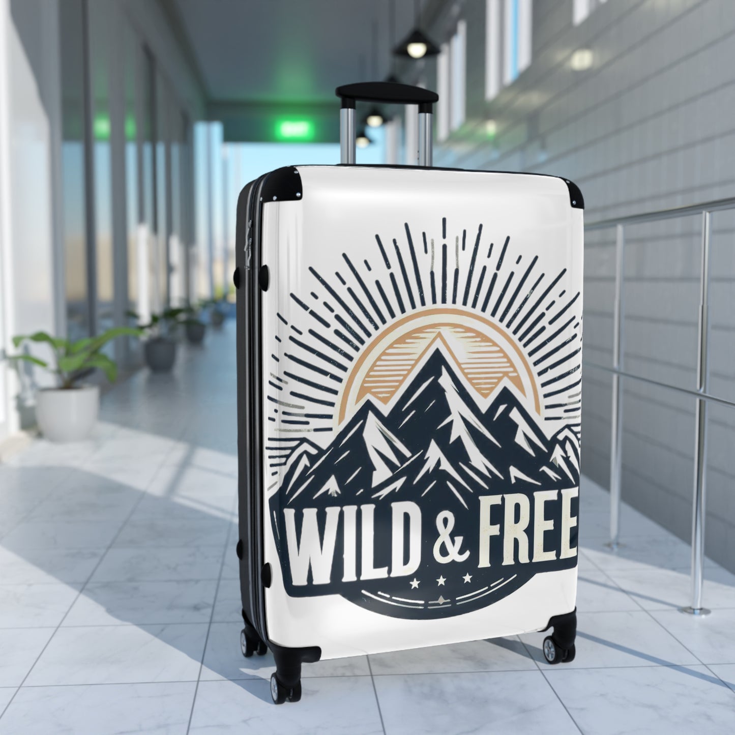 Wild and Free - Outdoor Adventure - Suitcase