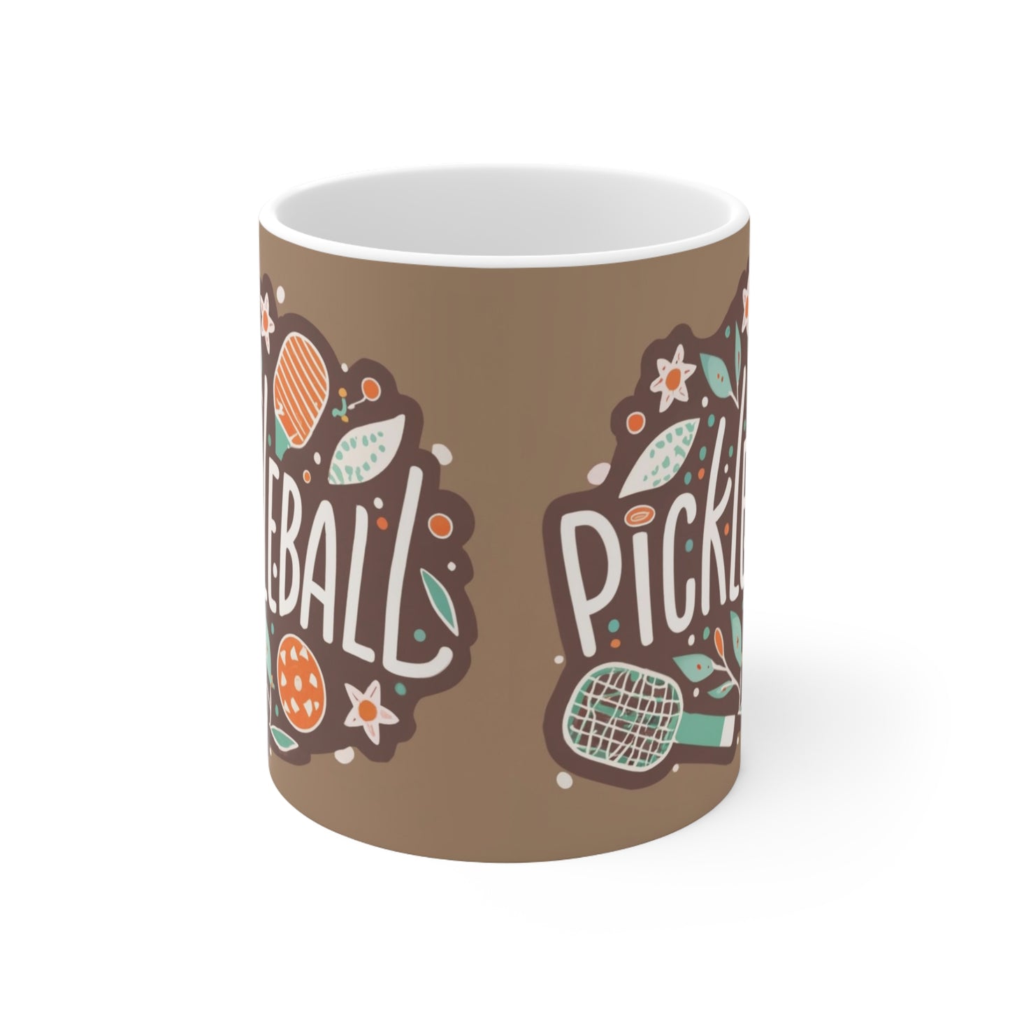 Pickleball Boho Graphic - Sport Gift - Ceramic Mug 11oz