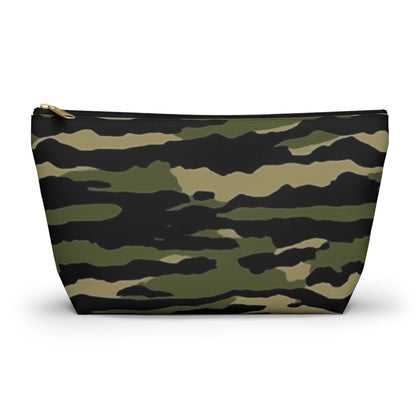 Tiger Stripe Camouflage: Military Style - Accessory Pouch w T-bottom