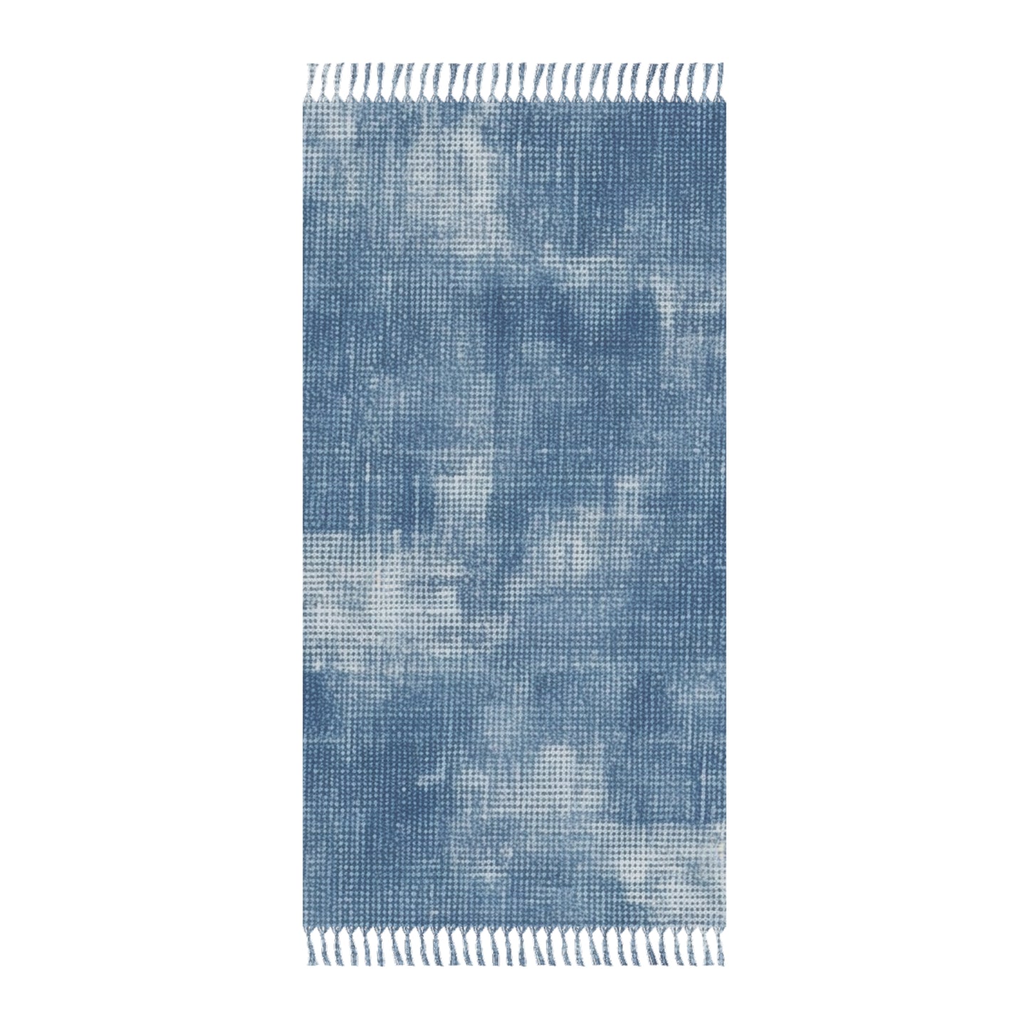 Faded Blue Washed-Out: Denim-Inspired, Style Fabric - Boho Beach Cloth