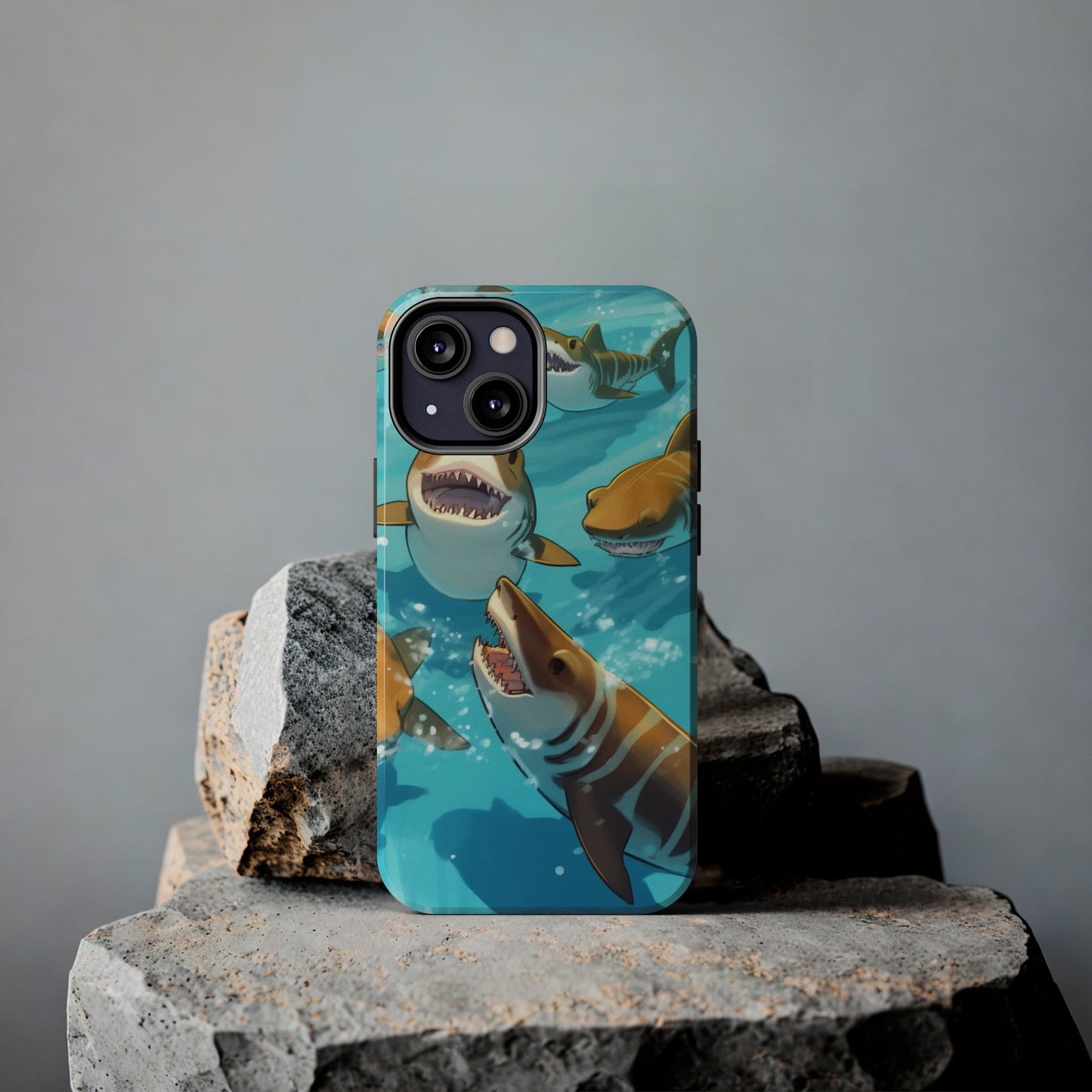 Tiger Shark: Ocean Marine Wildlife - Underwater - Tough Phone Cases